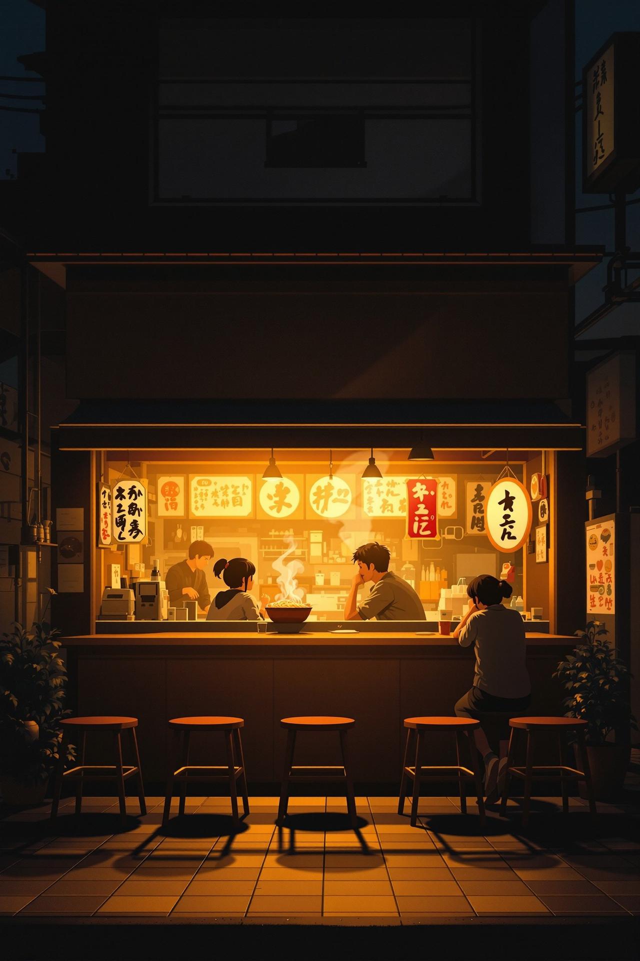 黑人电影高分佳作电影《深夜食堂》高清海报，治愈系温情电影