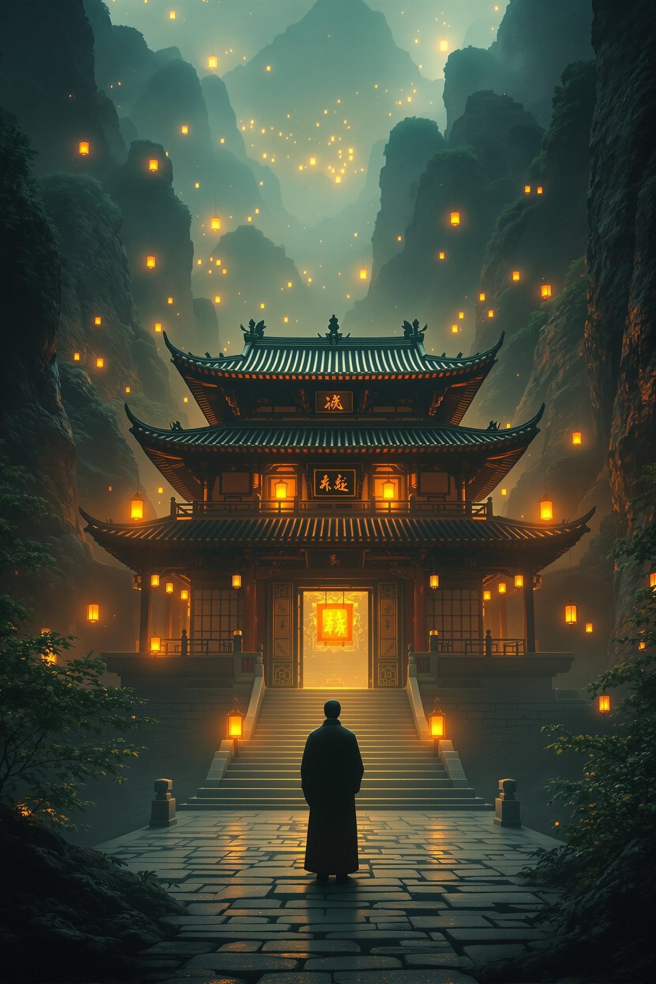 黑人电影独家呈现电影《古刹秘案》高清海报，古装悬疑巨制